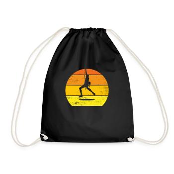 Klettern originelle Geschenk-Idee Sport Bergsteigen - Turnbeutel - Schwarz - Vorne