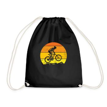 VTT Vélo idée cadeau original pour fan cycliste - Sac de sport léger - noir - Devant