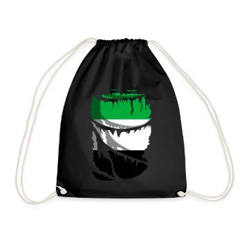 Drapeau de l’Estrémadure, cadeau original - Sac de sport léger - noir - Devant