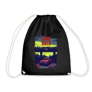 Game Over - Drawstring Bag - black - Front