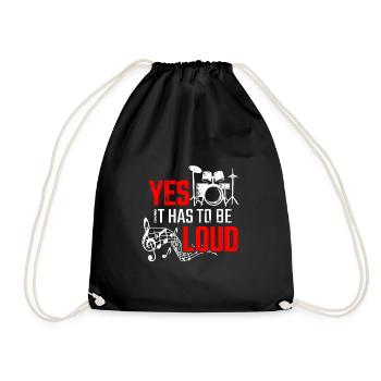 Oui Le Must Si Bruyant batteur - Sac de sport léger - noir - Devant