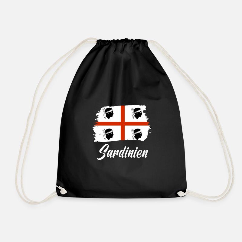 Sardinien Sardegna - Turnbeutel - Schwarz