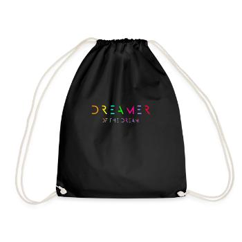 DREAMER OF THE DREAM - Drawstring Bag - black - Front