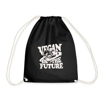 Vegan is the future - Turnbeutel - Schwarz - Vorne