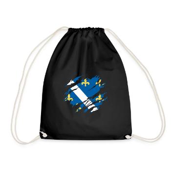 Bosnia Bosna Flag - Drawstring Bag - black - Front