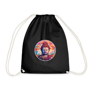 Buddha Zen Meditation - Drawstring Bag - black - Front