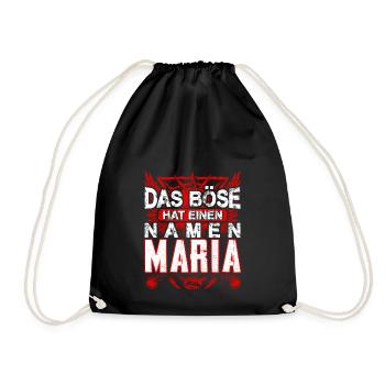 MARIA - böse - Turnbeutel - Schwarz - Vorne
