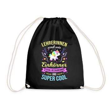Les professeurs sont totalement adorables comme des licornes - Sac de sport léger - noir - Devant