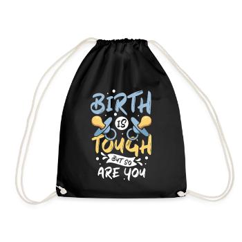 Birth is not only about making babies - Turnbeutel - Schwarz - Vorne