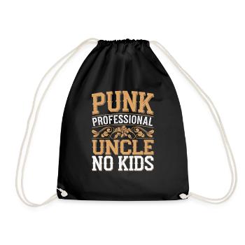 Punk Professional Uncle No Kids 10 - Turnbeutel - Schwarz - Vorne