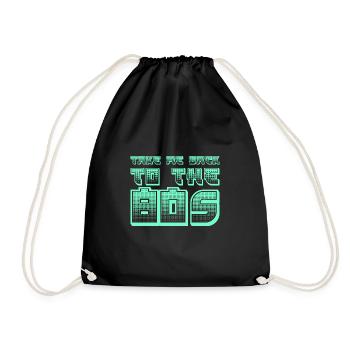 80s Kids - Drawstring Bag - black - Front
