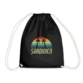 Sardinien sardinia - Turnbeutel - Schwarz - Vorne