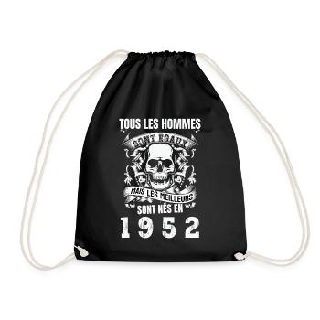 les meilleurs sont nés en 1952 - Sac de sport léger - noir - Devant