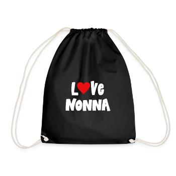J’aime ma grand-mère italien Nonna - Sac de sport léger - noir - Devant