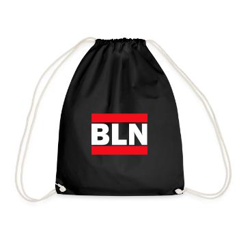 RUN BLN Berlin - Drawstring Bag - black - Front