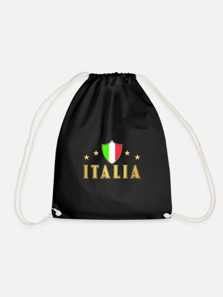 Italia Italien - Turnbeutel - Schwarz