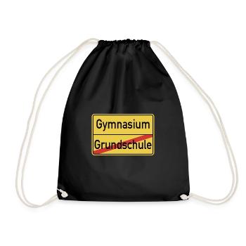 Grundschulabschluss Gymnasium Gymi - Turnbeutel - Schwarz - Vorne