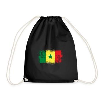 Senegal - Turnbeutel - Schwarz - Vorne