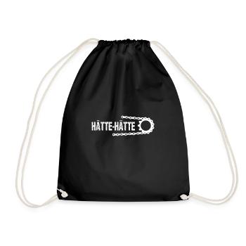 Hätte Hätte Fahrrad Kette - Turnbeutel - Schwarz - Vorne