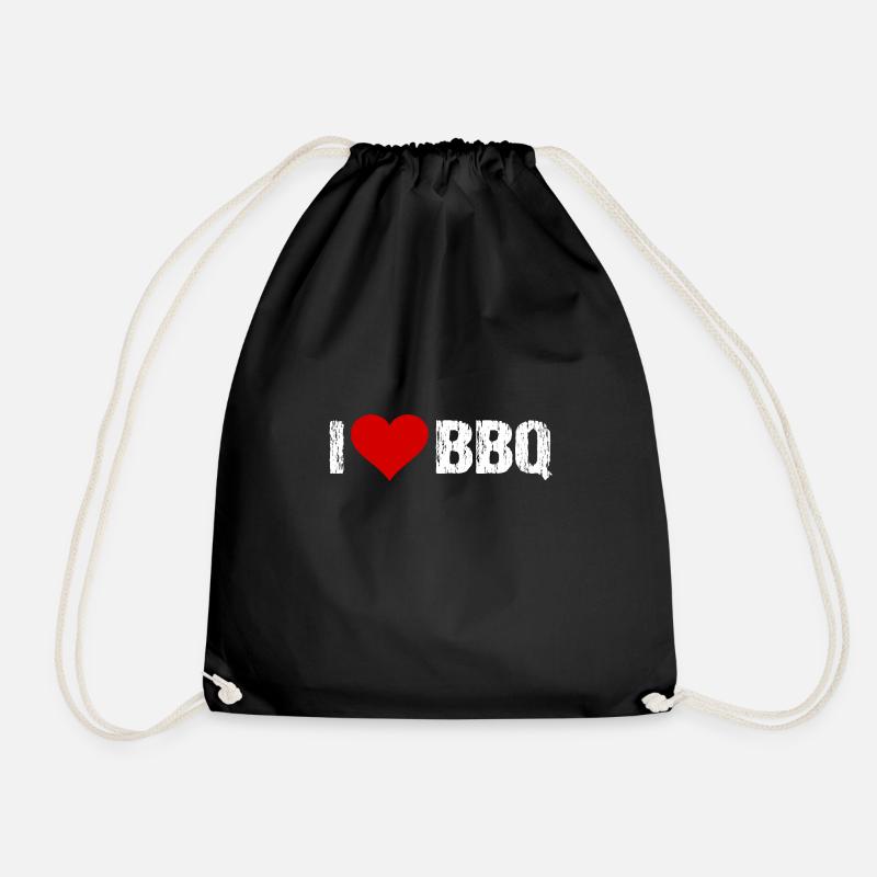 BBQ Grillen - Turnbeutel - Schwarz
