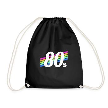graphique néon - Sac de sport léger - noir - Devant