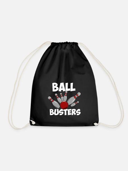 Ball Busters Bowling Design - Turnbeutel - Schwarz