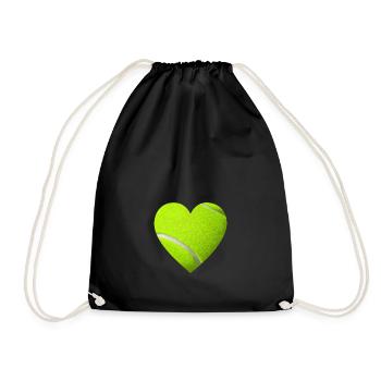 Tennis Coeur I Love Tennis - Sac de sport léger - noir - Devant
