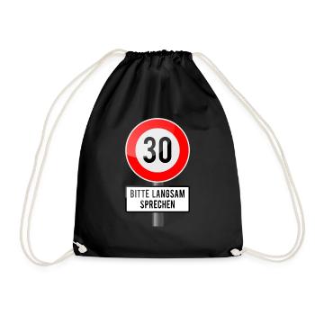 30 années protègent lentement - Sac de sport léger - noir - Devant