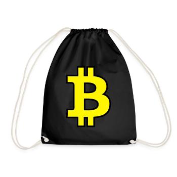 Bitcoin Satoshi Nakamoto - Turnbeutel - Schwarz - Vorne