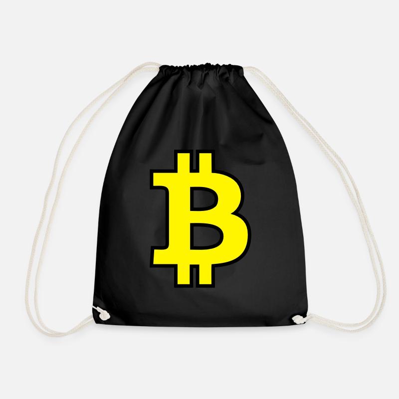 Bitcoin Satoshi Nakamoto - Turnbeutel - Schwarz