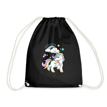 Unicorn - Turnbeutel - Schwarz - Vorne