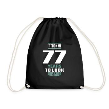 It Took Me 77 Years - Drawstring Bag - black - Front