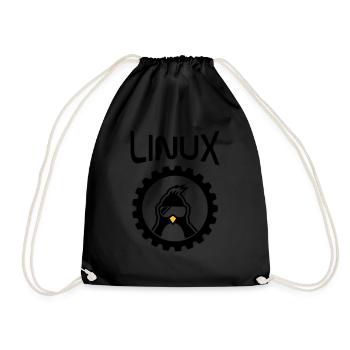 roue linux - Sac de sport léger - noir - Devant