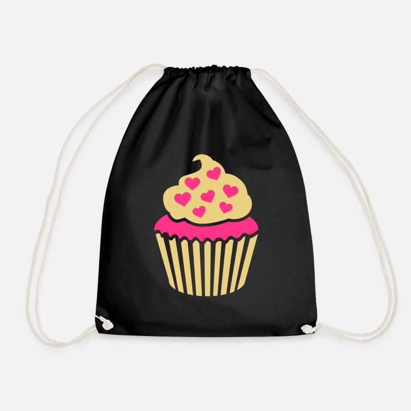 Cupcake - Turnbeutel - Schwarz
