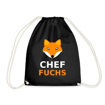 Chef Fuchs - Turnbeutel - Schwarz - Vorne