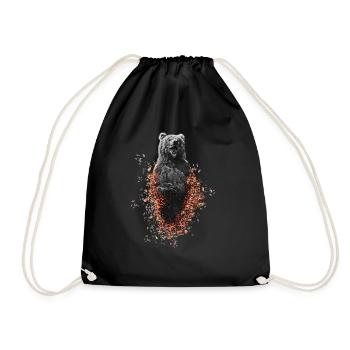 ours - Sac de sport léger - noir - Devant