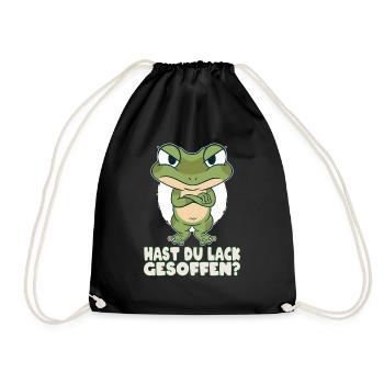 Avez-vous bu de la peinture grenouille disant cadeau - Sac de sport léger - noir - Devant