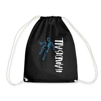 Handball Sport Entraîneur Hobby Sort cadeau - Sac de sport léger - noir - Devant