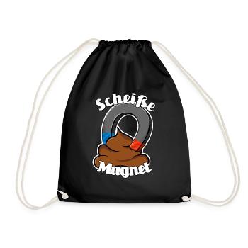 Scheißemagnet - Turnbeutel - Schwarz - Vorne