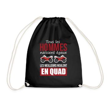 les meilleurs roulent en quad | sport mécanique - Sac de sport léger - noir - Devant