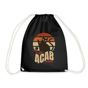 ACAB All Cats Are Beautiful Hooligan Ultra Football - Sac de sport léger - noir - Devant