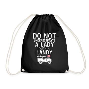 Dame avec Landy - Sac de sport léger - noir - Devant