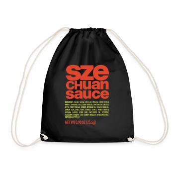 SECHUAN SAUCE - Drawstring Bag - black - Front