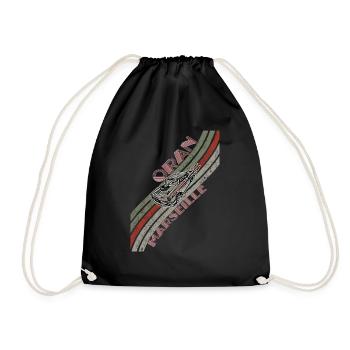 Oran Marseille - Drawstring Bag - black - Front