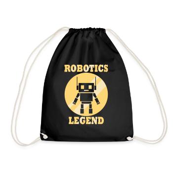Ingénieur mécanicien, légende de la robotique, - Sac de sport léger - noir - Devant