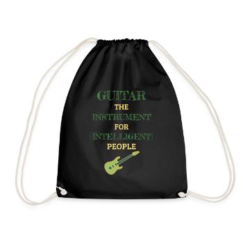 Instrument de guitare pour les gens intelligents Mint - Sac de sport léger - noir - Devant