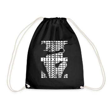 Boxing Boxeur Shadow Vintage - Sport de combat - Sac de sport léger - noir - Devant