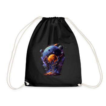 Space Alpha - Drawstring Bag - black - Front