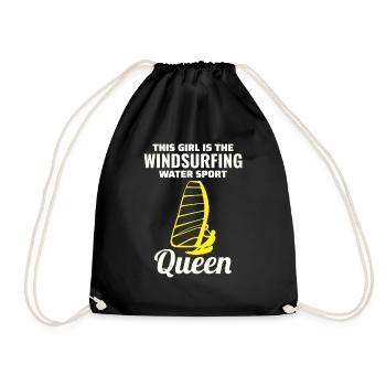 Planche à voile Fille Windsurf Windsurfer Water Sport - Sac de sport léger - noir - Devant