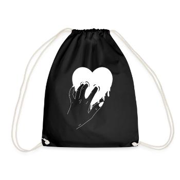 Heartbreak - Drawstring Bag - black - Front